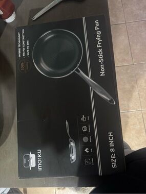 Imarku 8" Non-Stick Frying Pan - Black